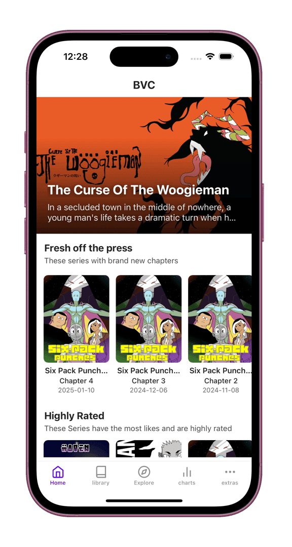 Black Valley Comics App Screenshot